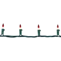 Northlight Mini Christmas Light Set - Clear With Red Tips - 10' Green Wire - 50ct -Northlight GUEST 2a249027 60da 482e a885 301c84b74456