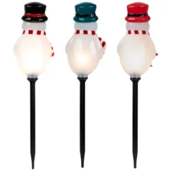Northlight Lighted Snowmen Christmas Outdoor Pathway Markers - 16" - Set Of 3 -Northlight GUEST 2ac6246d e756 4773 8609 354ba0aef380