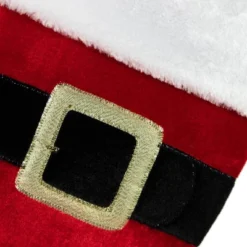 Northlight 20" Red And White Velveteen Santa Claus Belt Buckle Christmas Stocking -Northlight GUEST 2af28de2 f61d 4ee7 9e04 94d922b667e0