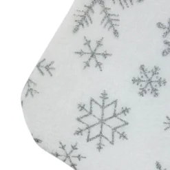 Northlight 19" White And Silver Snowflakes Christmas Stocking -Northlight GUEST 2b760118 855b 401b ab4c 114ef97d0efa