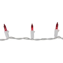 Northlight Mini Incandescent Christmas Lights - Red - 20.24' White Wire - 100ct -Northlight GUEST 2da5a59d a595 4930 b028 79bf8bfd2ddc