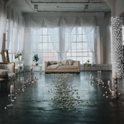 Northlight 2' X 8' Pure White LED Wide Angle Net Style Column Wrap Christmas Lights, White Wire