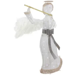 Northlight 36" LED Lighted Lace Angel With Flute Outdoor Christmas Decoration -Northlight GUEST 2ead4840 f523 4799 b3c5 6dd96b69c015