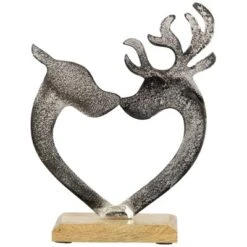 Northlight Heart Shaped Kissing Reindeer Metal Christmas Decoration - 10" -Northlight GUEST 2eb579f6 62ca 4045 a7f4 eb4e96d0a3cb