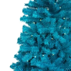 Northlight Pre-Lit Medium Pine Artificial Christmas Tree - 6' - Turquoise - Clear Lights -Northlight GUEST 2f2b97d1 4df9 4ccc be64 a4a51a0fe5d8