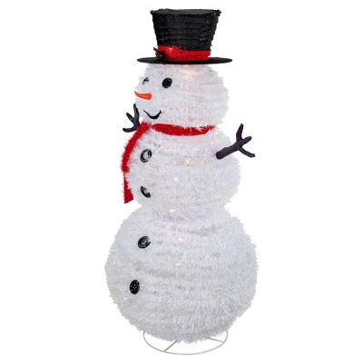 Northlight 4' Lighted Pop-Up Snowman Outdoor Christmas Decoration 4 Northlight 4' Lighted Pop-Up Snowman Outdoor Christmas Decoration - Image 2