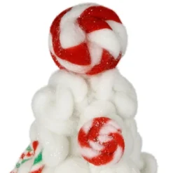 Northlight Plush Tree With Peppermint And Candy Canes Christmas Decoration - 16.5" -Northlight GUEST 303c7c55 5304 449f b97d 1ce3df5c47e2