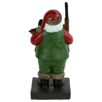 Northlight 8.5" Hunter Santa With Duck Christmas Stocking Holder 5 Northlight 8.5" Hunter Santa With Duck Christmas Stocking Holder - Image 3