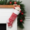 Northlight 21.5" Red And White Knitted Snowflake Christmas Stocking With Fleece Cuff 2 Northlight 21.5" Red And White Knitted Snowflake Christmas Stocking With Fleece Cuff -Northlight GUEST 3161ba4b 20d3 4f97 ba6d 170dfb766437