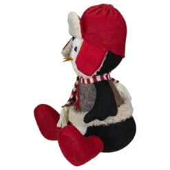 Northlight Sitting Winter Penguin With Trapper Hat Christmas Decoration - 12" -Northlight GUEST 318cb6ec 23b4 4cb4 82e6 0109a8726cbb