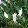 Northlight Mini Christmas Light Set - Clear With Green Tip - 10' White Wire - 50ct -Northlight GUEST 31f15060 0e50 43e5 b5fd 3a4725965200