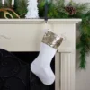 Northlight 20" Gold And White Reversible Sequin Cuff Christmas Stocking 2 Northlight 20" Gold And White Reversible Sequin Cuff Christmas Stocking -Northlight GUEST 34a23d68 afb6 4609 87cc c77e03d64633