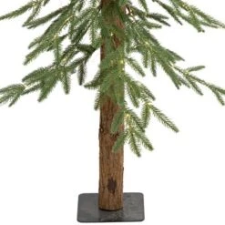 Northlight Pre-Lit Medium Alpine Artificial Christmas Tree - 4' - Clear LED Lights -Northlight GUEST 36be60c5 d461 4dff b597 8863599343ec