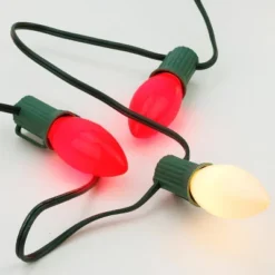 Northlight Opaque C7 Candy Cane Christmas String Lights - Red And White - 24' Green Wire - 25ct -Northlight GUEST 36ca63e0 1a67 4426 944e 7a911f9a3189