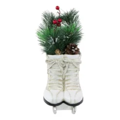 Northlight LED Lighted Ice Skates With Floral Arrangement Christmas Decoration - 12" -Northlight GUEST 36ff8098 cd22 448c 9b1d 3a7f6733d79f
