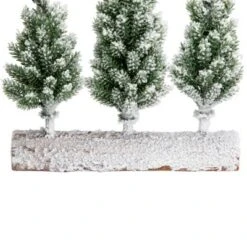 Northlight Frosted Pine Tree Trio Christmas Decoration - 8" - Unlit -Northlight GUEST 3807c3ff 1a91 4cc2 995e 8c8b9e65cbf4