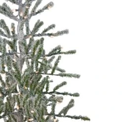 Northlight 5' Prelit Artificial Christmas Tree Flocked Alpine Twig - Warm White Lights -Northlight GUEST 3890c2a8 8d47 4136 93f8 93d206071f64