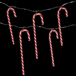 Northlight LED Micro Fairy Candy Cane Christmas Lights - 3' Clear Wire - 10ct -Northlight GUEST 38c9c44a 384c 41ca 8d40 0716a2ebcf0c