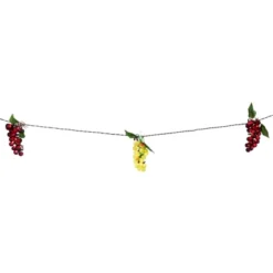 Northlight 5-Count Red And Green Grape Cluster String Light Set, 8ft Brown Wire -Northlight GUEST 393b657c 361c 4ca7 951c 1e8cd9f0874b