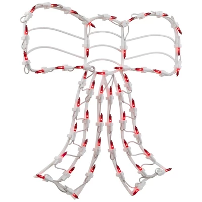 Northlight Lighted Bow Window Silhouette Christmas Decoration - 14" - Red Lights 5 Northlight Lighted Bow Window Silhouette Christmas Decoration - 14" - Red Lights - Image 3