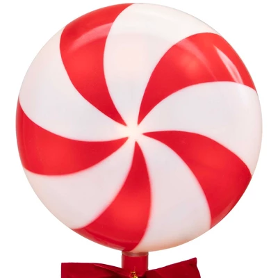 Northlight Lighted Peppermint Candy Christmas Outdoor Pathway Markers -16" - Set Of 3 6 Northlight Lighted Peppermint Candy Christmas Outdoor Pathway Markers -16" - Set Of 3 - Image 4