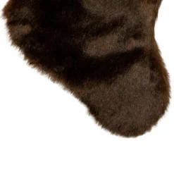 Northlight Mink Faux Fur Christmas Stocking With Pom Poms - 20.5" - Brown 9 Northlight Mink Faux Fur Christmas Stocking With Pom Poms - 20.5" - Brown -Northlight GUEST 3b9099b3 cc7c 44e5 b54d ab3f9fe96093