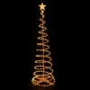Northlight Spiral Cone Tree Lighted Outdoor Christmas Decoration - 6' - Clear Lights -Northlight GUEST 3c0fd5c6 a06f 4558 b3a0 96a555735cf3
