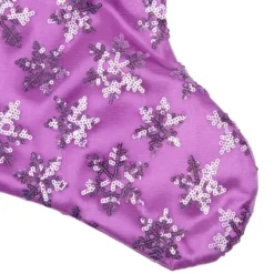 Northlight 19" Purple Sequin Snowflake Christmas Stocking With White Faux Fur Cuff 10 Northlight 19" Purple Sequin Snowflake Christmas Stocking With White Faux Fur Cuff -Northlight GUEST 3c2890e8 2161 47e8 8ae9 67b48b928670
