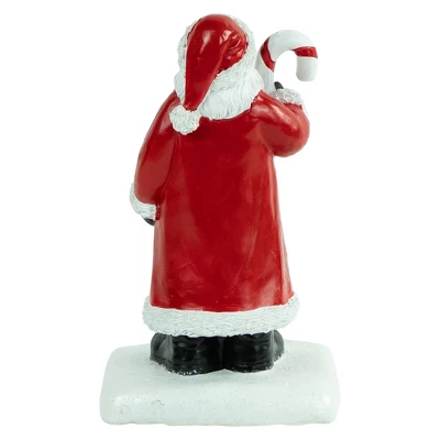 Northlight 7" Santa Claus With Candy Cane Christmas Stocking Holder 5 Northlight 7" Santa Claus With Candy Cane Christmas Stocking Holder - Image 3