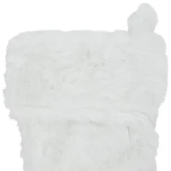 Northlight 19" White Plush Christmas Stocking -Northlight GUEST 3cab7f84 f9ec 4182 a613 9fed08f603e4