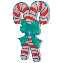 Northlight 18.5" Lighted Double Candy Cane Christmas Window Silhouette -Northlight GUEST 3cec882c f786 4b54 b0ab fbe3630e4424