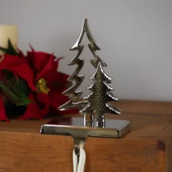 Northlight Double Pine Tree Christmas Stocking Holder - 7"