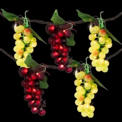 Northlight 5-Count Red And Green Grape Cluster String Light Set, 8ft Brown Wire -Northlight GUEST 3e3abe93 8c51 4112 8b12 11c83441c6d1