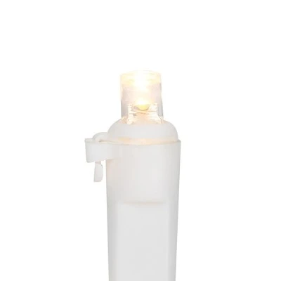 Northlight 50ct Warm White LED Wide Angle Christmas Lights, 16.25ft White Wire 4 Northlight 50ct Warm White LED Wide Angle Christmas Lights, 16.25ft White Wire - Image 2