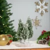 Northlight Frosted Trio Of Pine Trees Christmas Decoration - 8" - Unlit -Northlight GUEST 3ea6f586 d359 4b12 8799 4e313d23c784