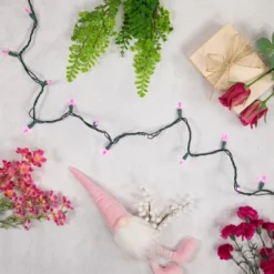 Northlight 50ct LED Mini String Lights Pink - 16.25' Green Wire -Northlight GUEST 407adb23 0cc4 4671 861e 46d77eddb00e