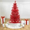 Northlight Pre-Lit Artificial Tinsel Christmas Tree - 3' - Red - Clear Lights -Northlight GUEST 408bb487 b1c3 4ed7 bbdb 748bae0dff75