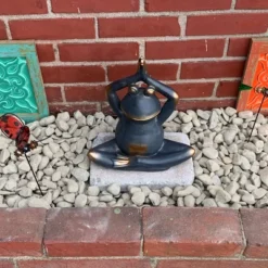 Northlight 12" Yoga Frog In Prayer Position Outdoor Garden Statue -Northlight GUEST 41731c7c 0f9f 4723 b7e2 fbb74f95dace