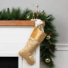 Northlight 20.5" Gold Glittered Swirl Christmas Stocking With Velveteen Cuff -Northlight GUEST 41bd72e7 ca0e 475d a4af c993d628b298