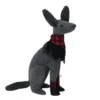 Northlight Sitting Dog With Plaid Collar Christmas Decoration - 14.5” - Gray And Red -Northlight GUEST 427c7a06 754e 463e 9d91 609d767de2cf