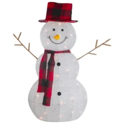 Northlight Lighted Tinsel Snowmen Family Christmas Yard Decorations - Clear Lights - Set Of 2 -Northlight GUEST 42f43a12 ef4d 405e ad1b 5a64d9d826ce