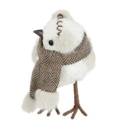 Northlight 6.25" Winter Dressed Bird Tabletop Christmas Decoration