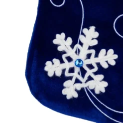 Northlight 20.5-Inch Royal Blue Velvet And White Snowflake Christmas Stocking -Northlight GUEST 43e6e45f bf5b 4f37 b65e b688d553c371