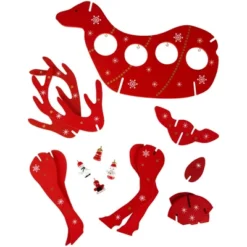 Northlight Reindeer Cut-Out Ornament Holder Christmas Decoration - 13.25" - Red And White -Northlight GUEST 43f3543e e571 4970 b66f c3958881faf2