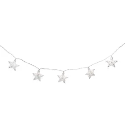 Northlight 10 B/O LED Warm White Clear Star And Yarn Christmas Lights - 4.5' Clear Wire -Northlight GUEST 459e30e9 0630 415c bd12 58cc20b981a8