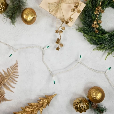 Northlight Mini Christmas Light Set - Teal - 24.5' White Wire - 50ct 3 Northlight Mini Christmas Light Set - Teal - 24.5' White Wire - 50ct