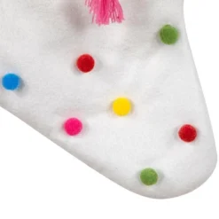 Northlight 20" White Christmas Stocking With Multicolor Pom-Poms And Tassels 9 Northlight 20" White Christmas Stocking With Multicolor Pom-Poms And Tassels -Northlight GUEST 46a9dc12 18e5 41e8 bf86 1b492a3b7ae7