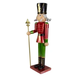 Northlight 23.75" Red And Green Metal Nutcracker Soldier Christmas Decoration -Northlight GUEST 48038ab8 c06f 468a 91ad ccc8fbc08a84