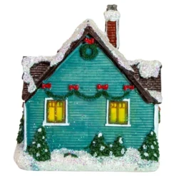 Northlight LED Lighted Snowy House Christmas Village Decoration - 5.5" - Green -Northlight GUEST 481115ef ce9f 4d41 a680 2063d3366f79