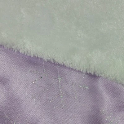 Northlight 20" Purple And White Glittered Snowflake Christmas Stocking With Cuff 7 Northlight 20" Purple And White Glittered Snowflake Christmas Stocking With Cuff - Image 5
